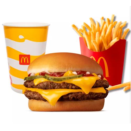 Combo Mediano Hamburguesa Con Queso