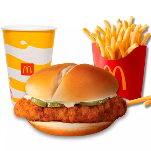 Combo Med. Crispy Chicken Sandwich
